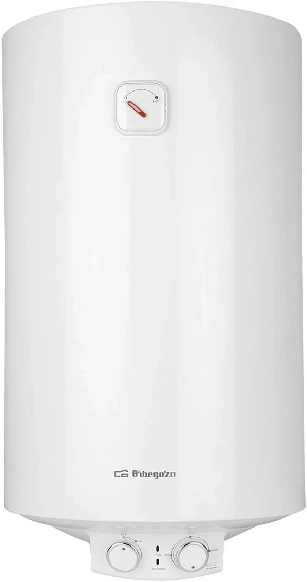 Orbegozo TRM 104 Termo eléctrico, 100 litros, bajo consumo, esmaltado vitrificado, función ON/OFF, ajuste ECO, IP-X4, temperatura máx. 75oC,