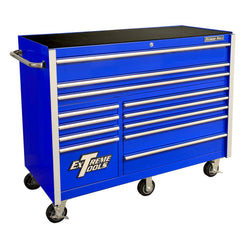 Extreme Tools THD Series 55 in. 12-Drawer Roller Cabinet Tool Chest in Blue THD552112RCBL