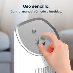 Cecotec Climatizador Evaporativo EnergySilence 2000 SkyCool. 60W, Depósito de 3L, Compatible con Aceites esenciales, 3 Velocidades, Oscilación de 50o,