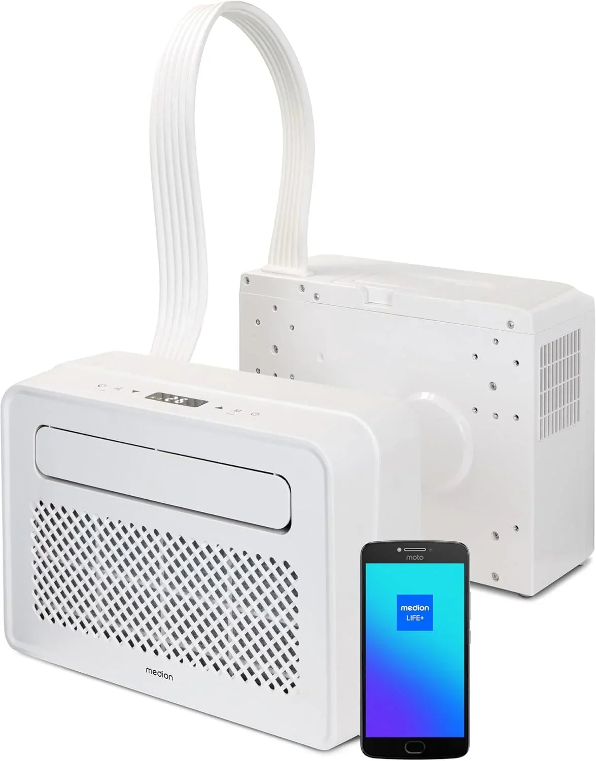 MEDION Smart Split Aire Acondicionado Caravana P502 (5000 BTU, 3 en 1, Refrigeración, Deshumidificación, Ventilador, hasta 12 m², ideal para caravanas